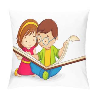 Personality  Kid Reading Open Book Pillow Covers