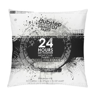 Personality  Background In Grunge Style Pillow Covers