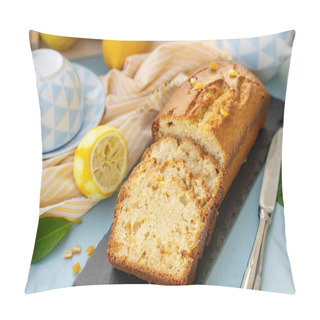 Personality  Sweet Lemon Cake With Candied Lemon And Zest For Tea Pillow Covers
