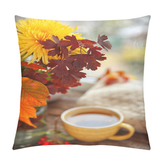 Personality  Autumn Bouquet With Chrysanthemums Flowers Pillow Covers