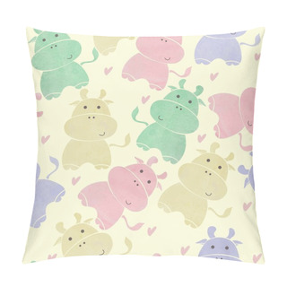Personality Cartoon Cow Pillow Covers