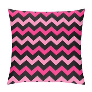 Personality  Cute Chevron Seamless Pattern ( Black And Pink ) Pillow Covers