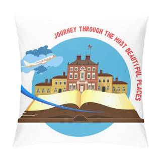 Personality  Book Travel City Pillow Covers