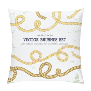 Personality  Marine Rope Style Vector Pattern Brushes Pillow Covers