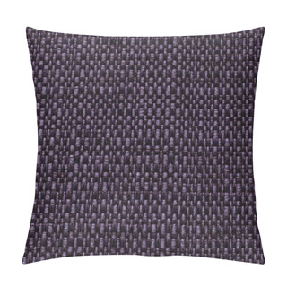 Personality  Dark Violet Textile Background With Checkered Pattern, Closeup. Structure Of The Fabric Macro. Pillow Covers