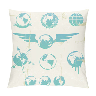Personality  Retro Emblems Pillow Covers