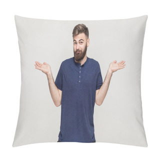 Personality  Puzzled Man Not Sure Pillow Covers
