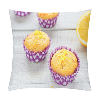 Personality  Muffins With Lemon Juice Pillow Covers