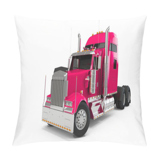 Personality  Deep Pink American Truck Pillow Covers