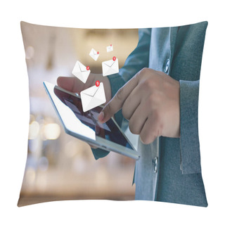 Personality  Mail Communication Connection Message To Mailing Contacts Inbox  Pillow Covers