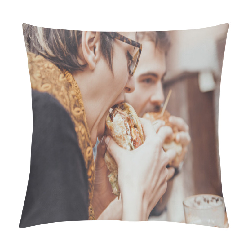 Personality  Friends In Fast Food Restaurant pillow covers