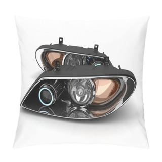 Personality  Two Headlight Car Pillow Covers