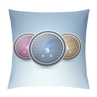 Personality  Vector Speedometers Vector Illustration  Pillow Covers