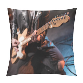 Personality  Electric Guitar Player Pillow Covers
