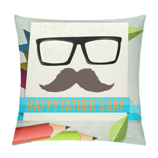Personality  Happy Fathers Day Card Pillow Covers