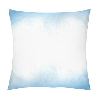 Personality  Background With Swirls Of Blue Paint In Water Pillow Covers