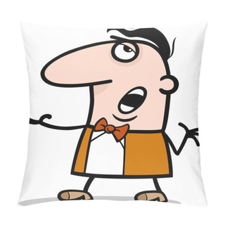 Personality  Romantic Man Cartoon Illustration Pillow Covers
