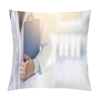 Personality  Doctor  Workhard Patient And Notes Medical Copy Space Pillow Covers