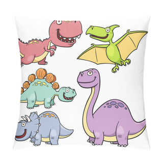 Personality  Dinosaurs Cartoon Pillow Covers