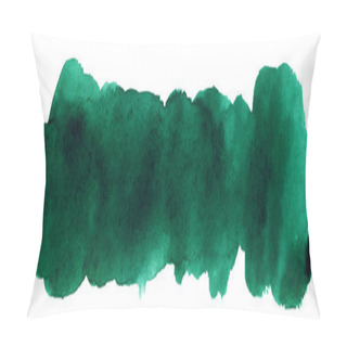 Personality  Green Absrtact Watercolor Strip Pillow Covers