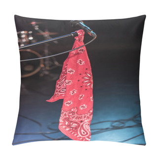 Personality  Microphone With Scarf On Stage Pillow Covers