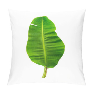 Personality  Large Leaf Banana Isolated On White Background Pillow Covers