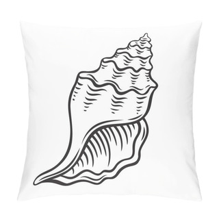 Personality  Hand Drawn Seashell Pillow Covers