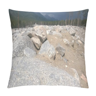 Personality  River Of Stones After Mudflow 3 Pillow Covers