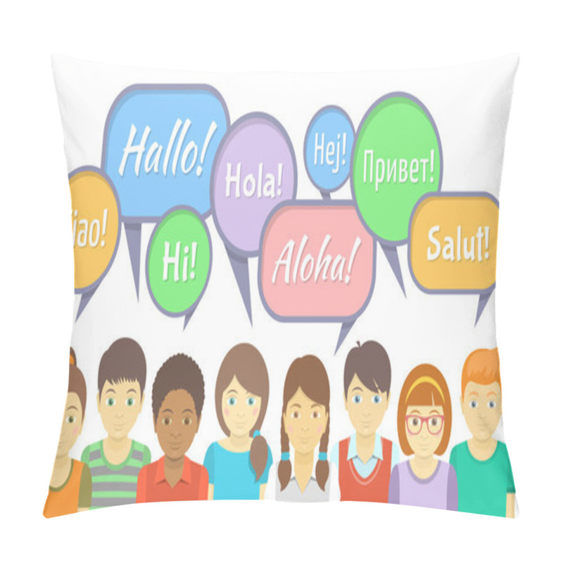 Personality  Kids say Hi pillow covers