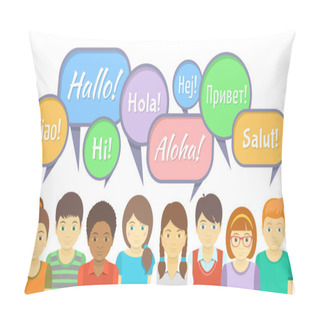 Personality  Kids Say Hi Pillow Covers