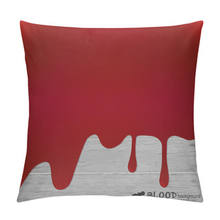 Personality  Happy Halloween Design Banners. Blood Dripping, Blood Background Pillow Covers