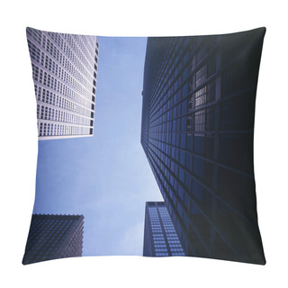 Personality  Scenic Urban View Of Modern Skyscrapers Facade Pillow Covers