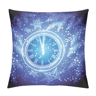 Personality  Old Clock Holiday Lights. Pillow Covers