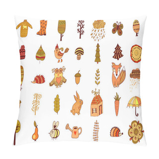 Personality  Autumn Doodles Set Pillow Covers