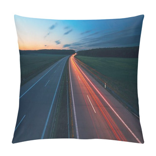 Personality  Sunrise On The Highway Pillow Covers