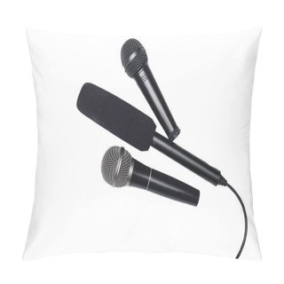 Personality  Different Black Microphones Pillow Covers