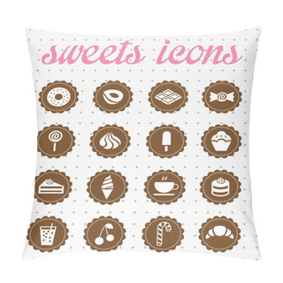 Personality  Sweets Icons Pillow Covers