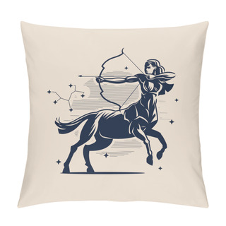 Personality  Sign Of The Zodiac Sagittarius Pillow Covers