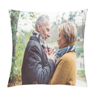 Personality  Beautiful Happy Mature Couple Pillow Covers