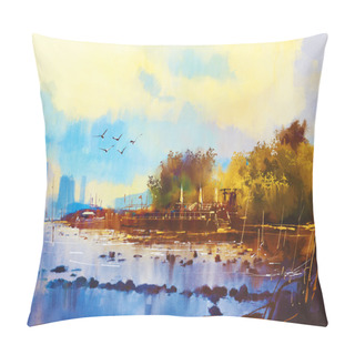 Personality  Beautiful Beach At Sunset Pillow Covers