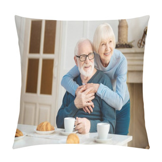 Personality  Mature Loving Couple Feeling Happiness Pillow Covers