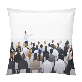 Personality  Business Persons Discussion Financial Strategy Pillow Covers