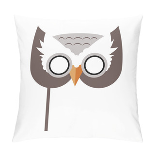 Personality  Owl Bird Carnival Mask Childish Masquerade Element Pillow Covers