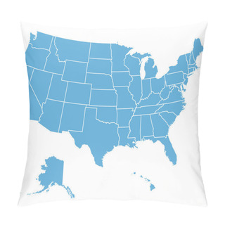 Personality  United States Vector Map Pillow Covers