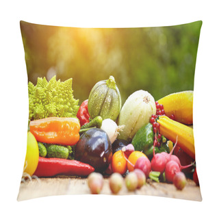 Personality  Fresh Organic Vegetables And Fruits Pillow Covers