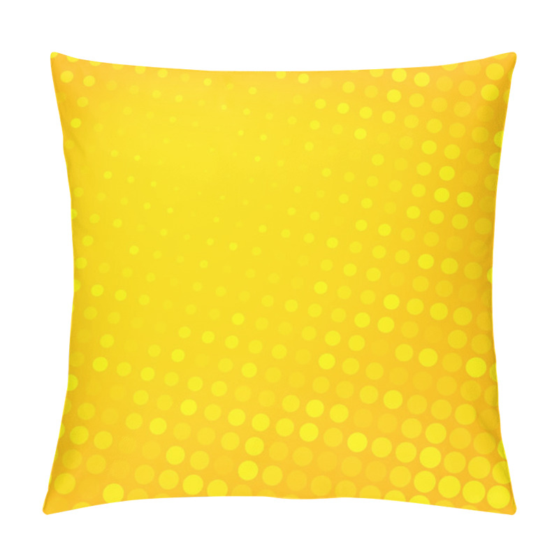 Personality  Abstract dotted yellow background pillow covers