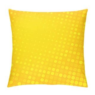 Personality  Abstract Dotted Yellow Background Pillow Covers