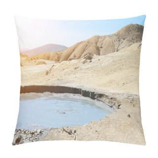 Personality  The Crater Of Active Mud Volcano Pillow Covers