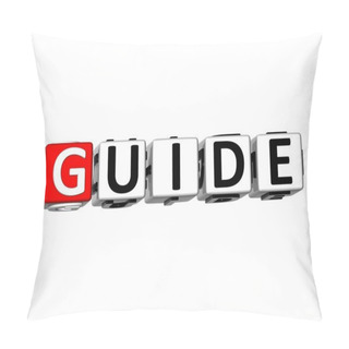 Personality  3D Word Guide On White Background Pillow Covers
