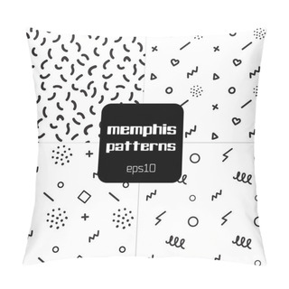 Personality  Creative Illustration Memphis Style Pillow Covers